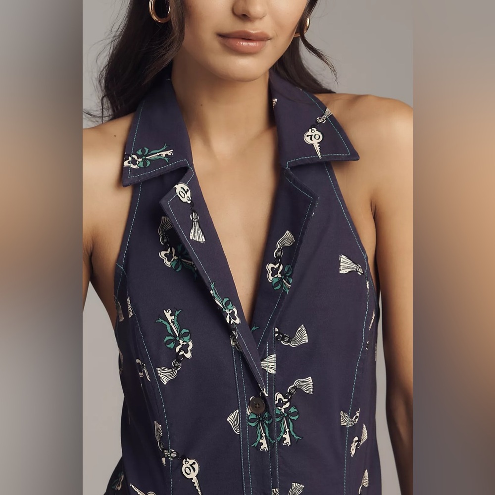 NWT Anthropologie T-back Mini Blazer Dress, size XL - Picture 2 of 11